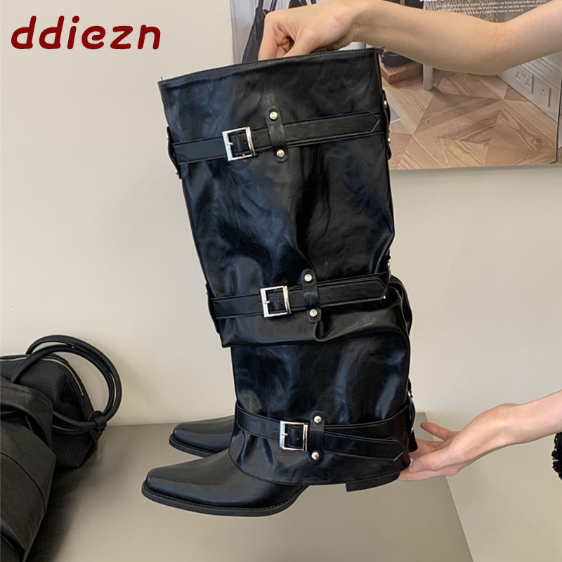Street Fashion Style - Black New Autumn Winter Narrow Band