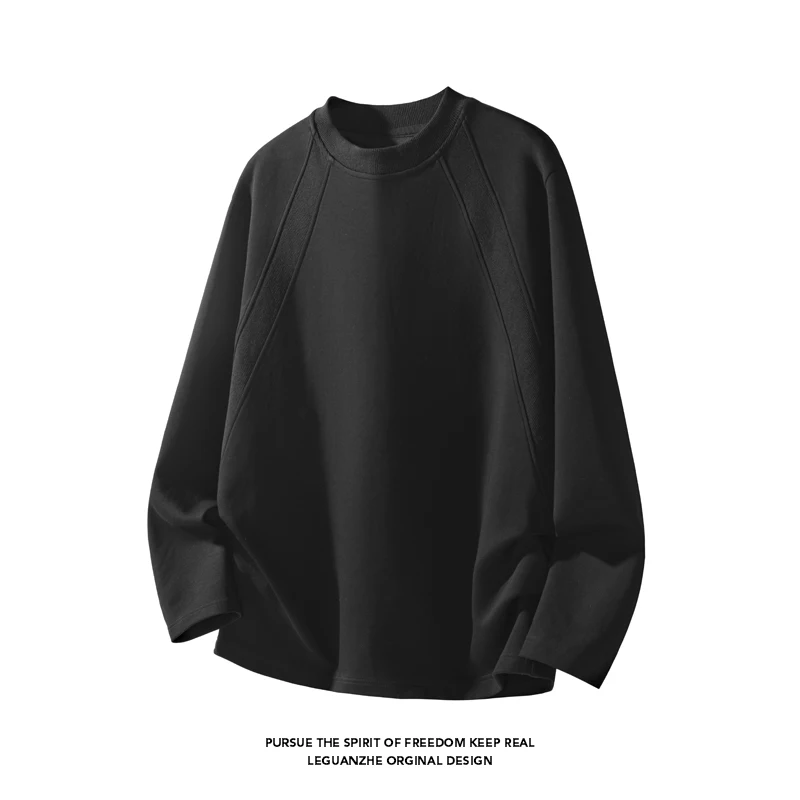 Street Fashion Style - Men Fashion Raglan Seam Crew Neck