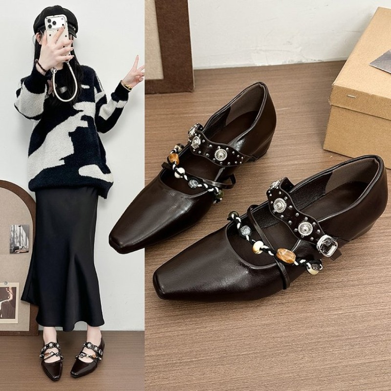 New Retro Mary Jane Shoes for  - đánh giá và giá Street Fashion Style
