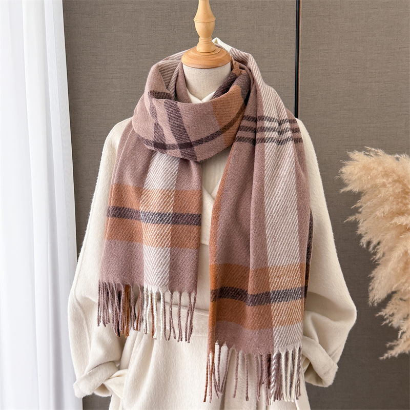 Luxury Plaid Scarf Fashion Pas - đánh giá và giá Street Fashion Hijab
