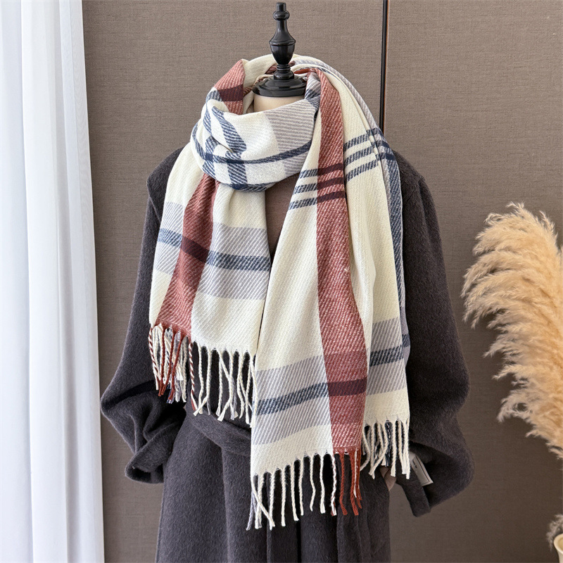 Luxury Plaid Scarf Fashion Pas - đánh giá và giá Street Fashion Hijab