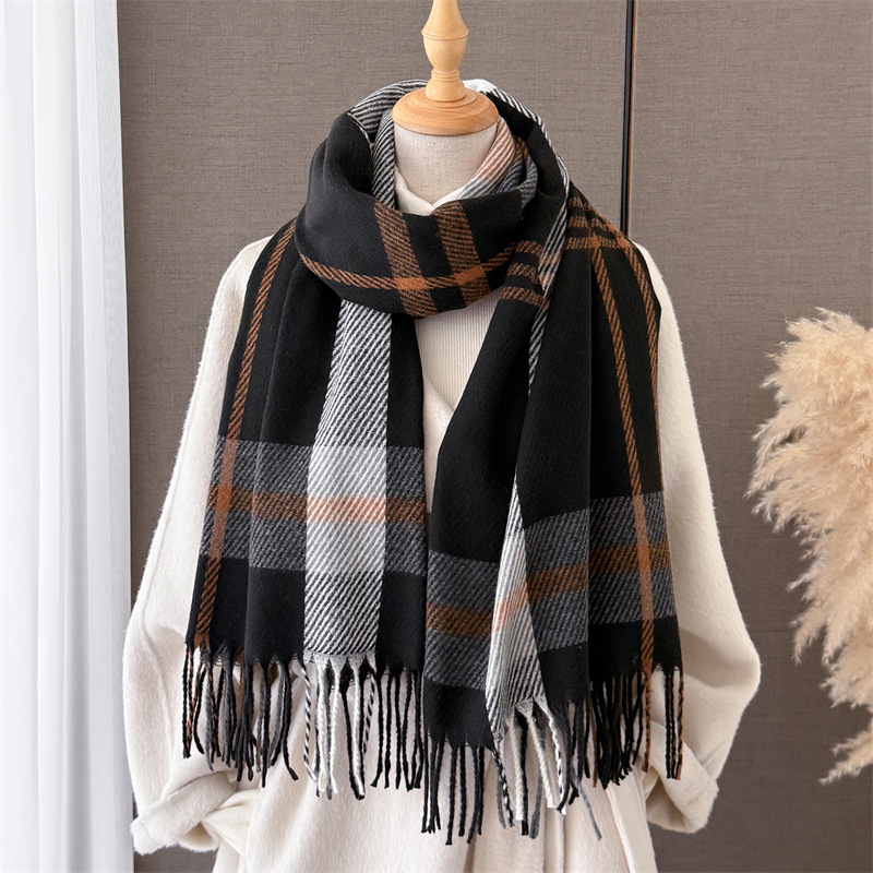 Luxury Plaid Scarf Fashion Pas - đánh giá và giá Street Fashion Hijab