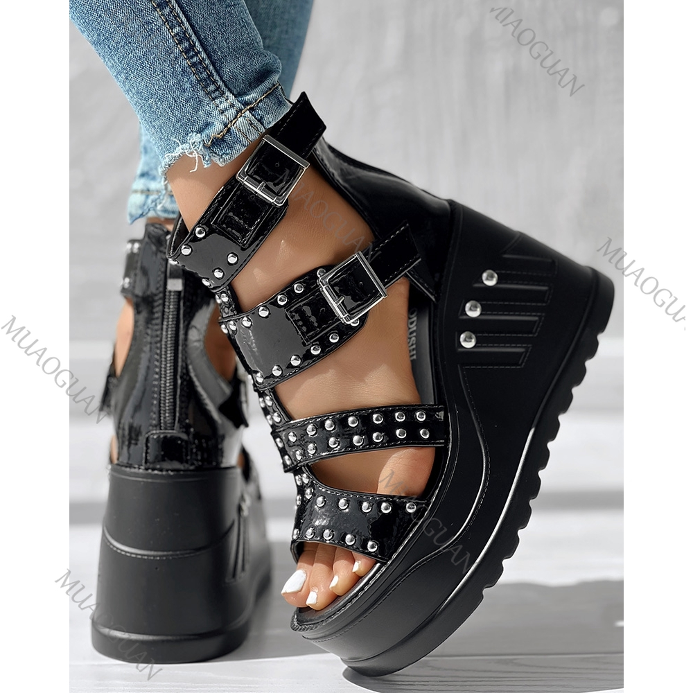 Fashion Women Peep Toe Black S - đánh giá và giá Street Fashion Style