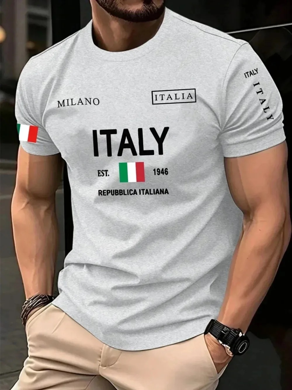 3D Print European  American Fa - đánh giá và giá Street Fashion In Milan