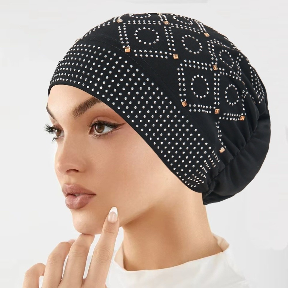 Comfortable Encrusted Diamonds - đánh giá và giá Street Fashion Hijab