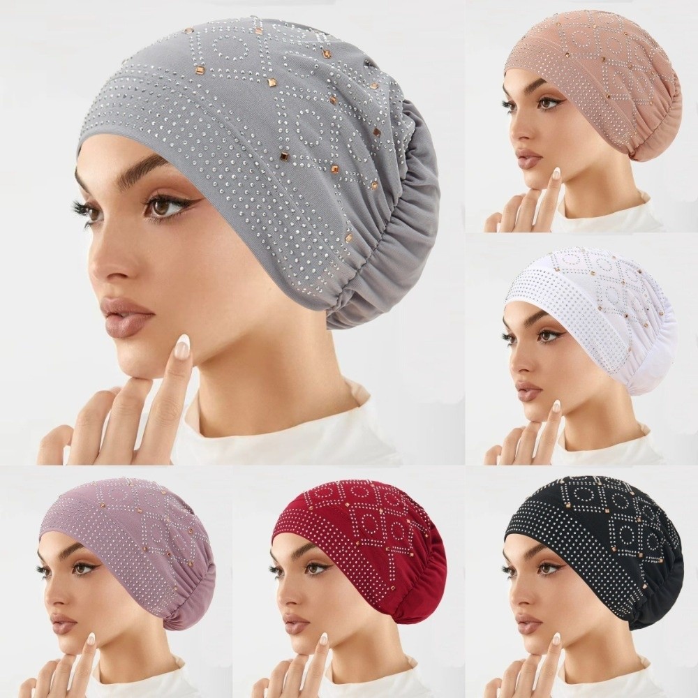 Comfortable Encrusted Diamonds - đánh giá và giá Street Fashion Hijab
