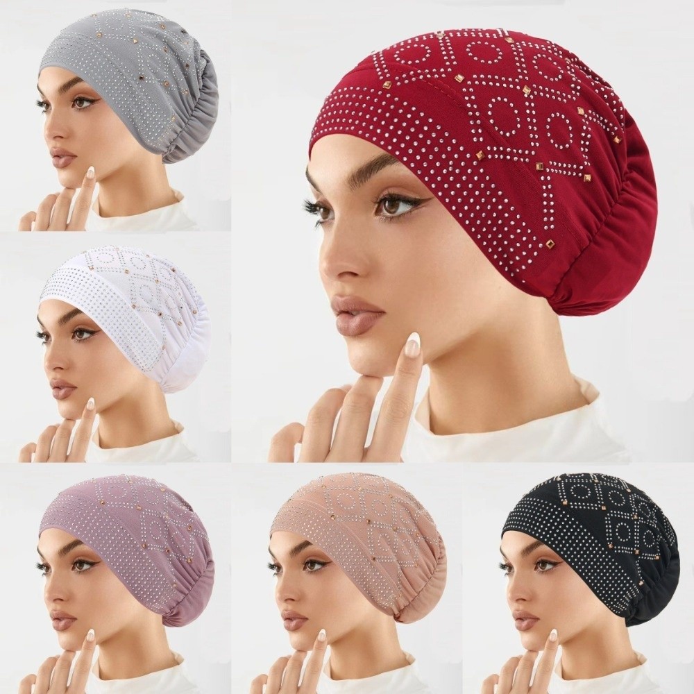 Comfortable Encrusted Diamonds - đánh giá và giá Street Fashion Hijab