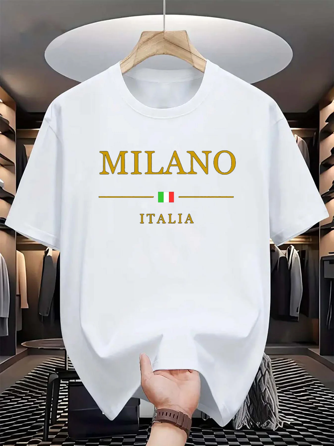 Men's summer 3d printed T-shir - đánh giá và giá Street Fashion In Milan