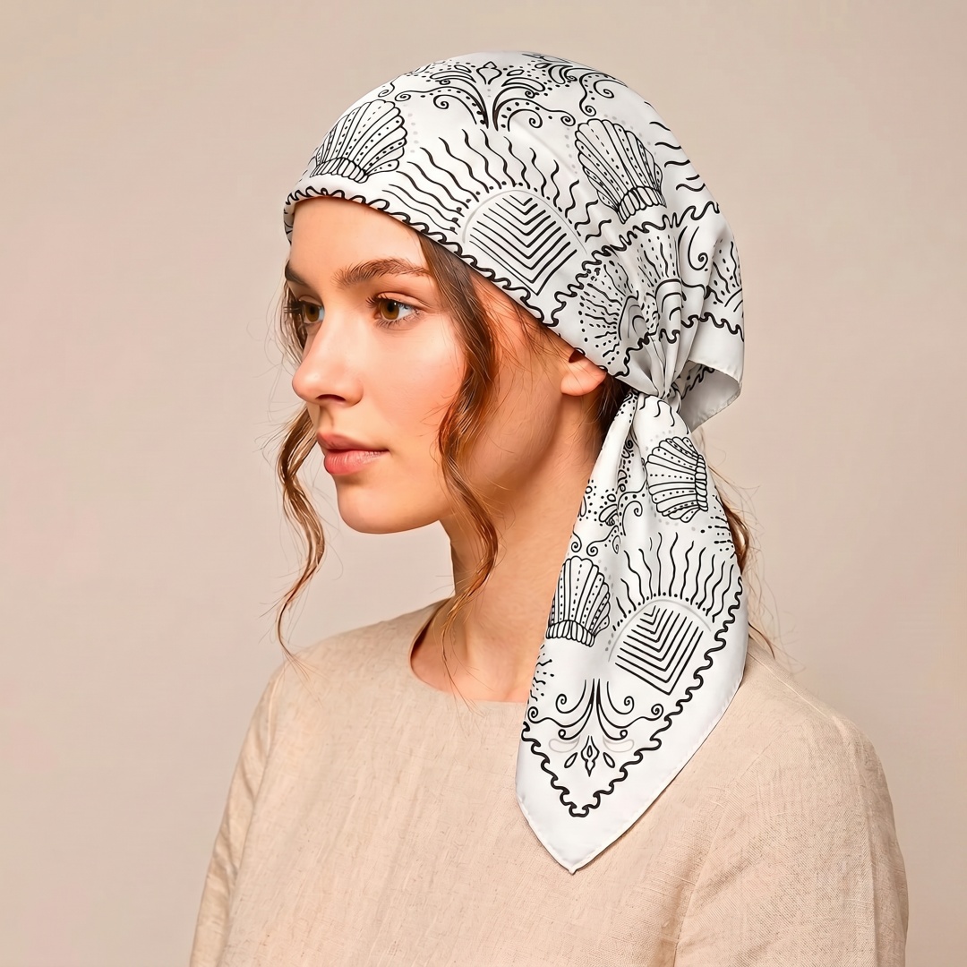 Woman Scarf Hijab Square Heads - đánh giá và giá Street Fashion Hijab