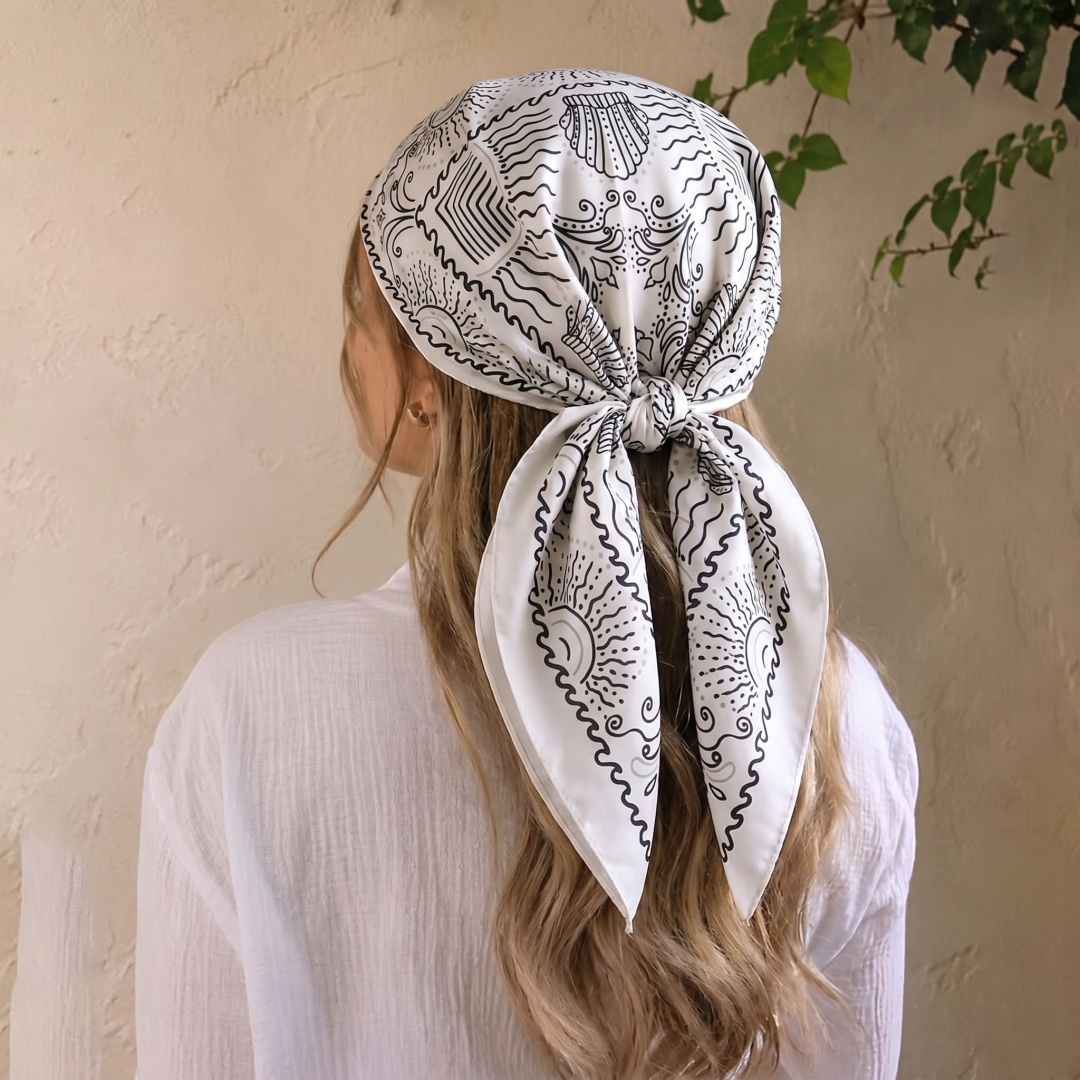 Woman Scarf Hijab Square Heads - đánh giá và giá Street Fashion Hijab