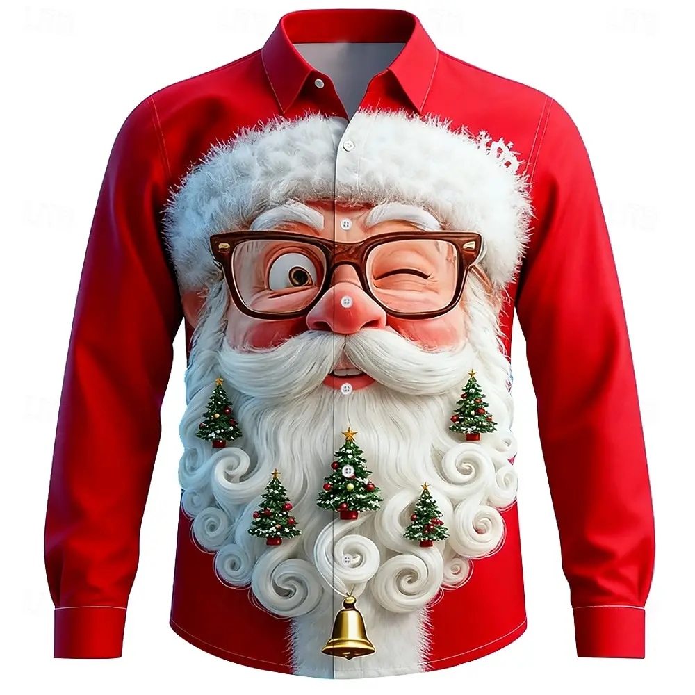 Christmas Men's 3D Graphic Lon - đánh giá và giá Street Fashion Fall 2025