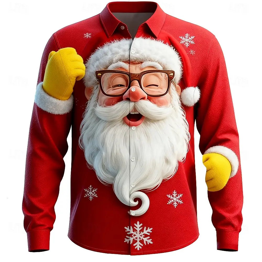 Christmas Men's 3D Graphic Lon - đánh giá và giá Street Fashion Fall 2025