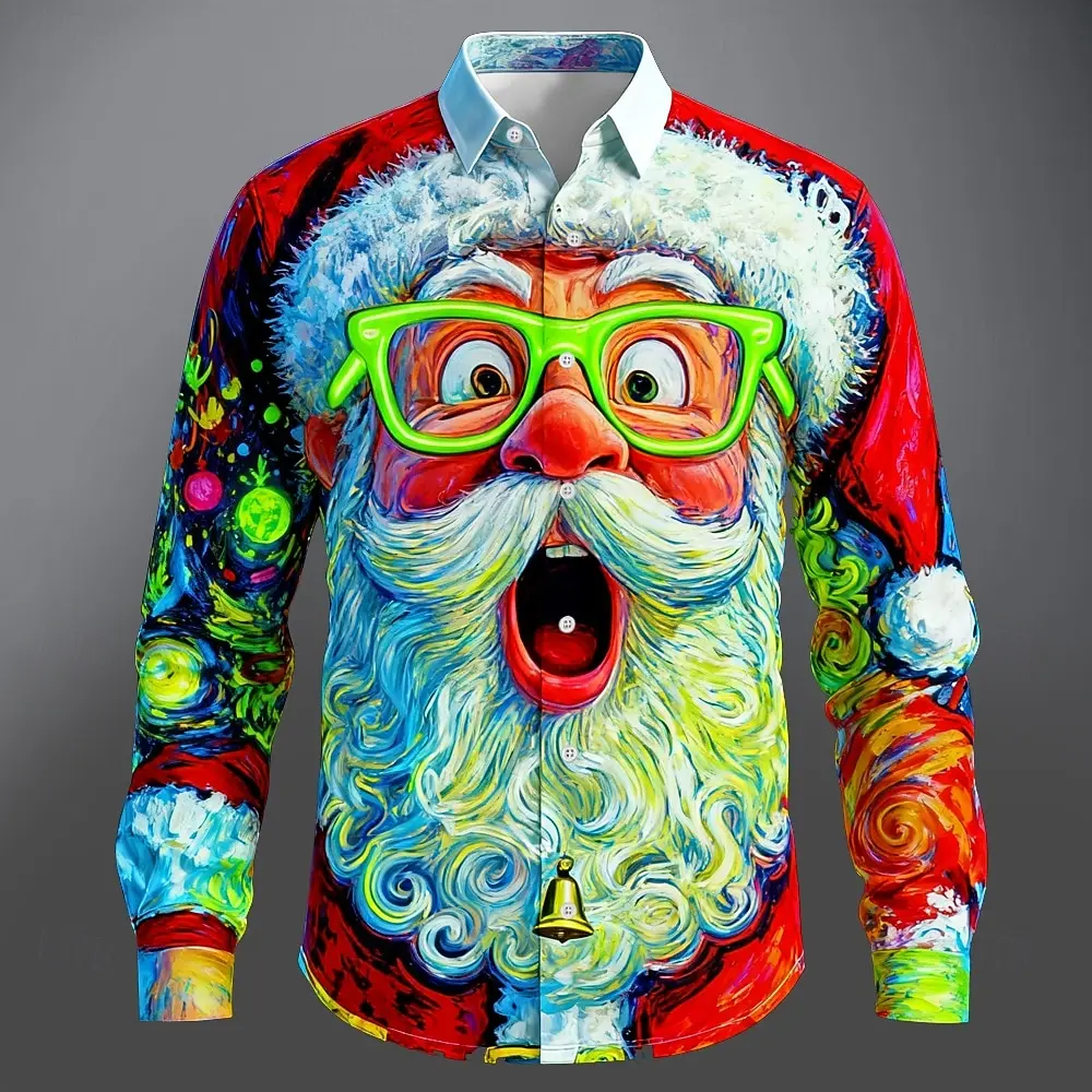Christmas Men's 3D Graphic Lon - đánh giá và giá Street Fashion Fall 2025