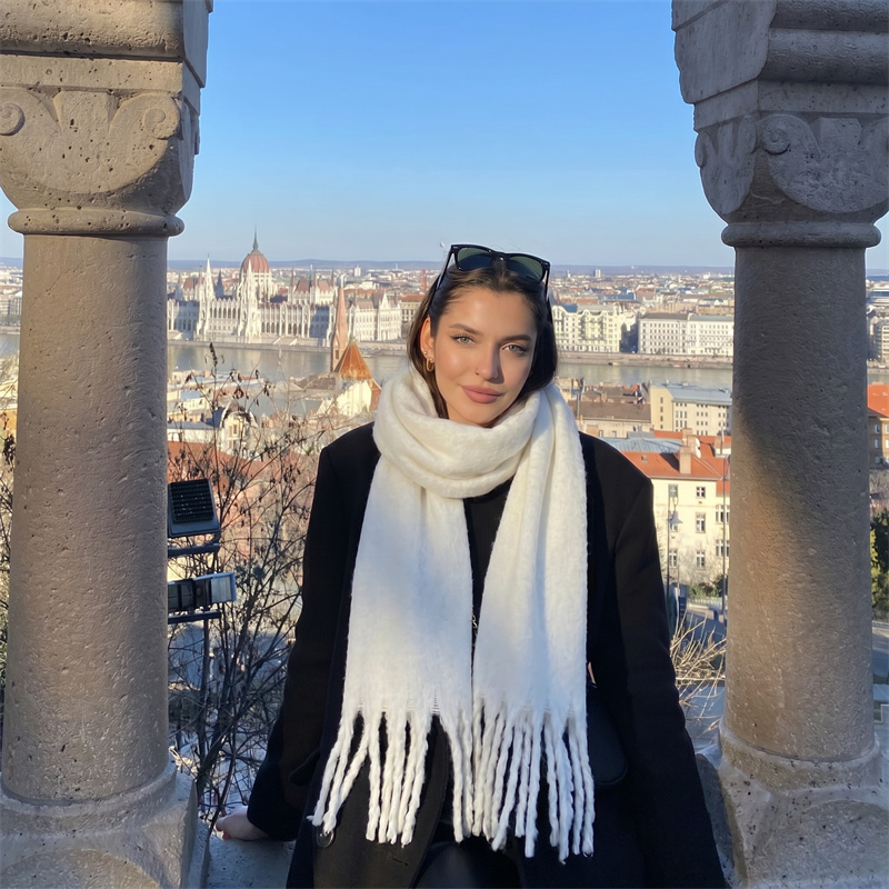 36 Colors Solid Mohair Fringe  - đánh giá và giá Street Fashion Hijab