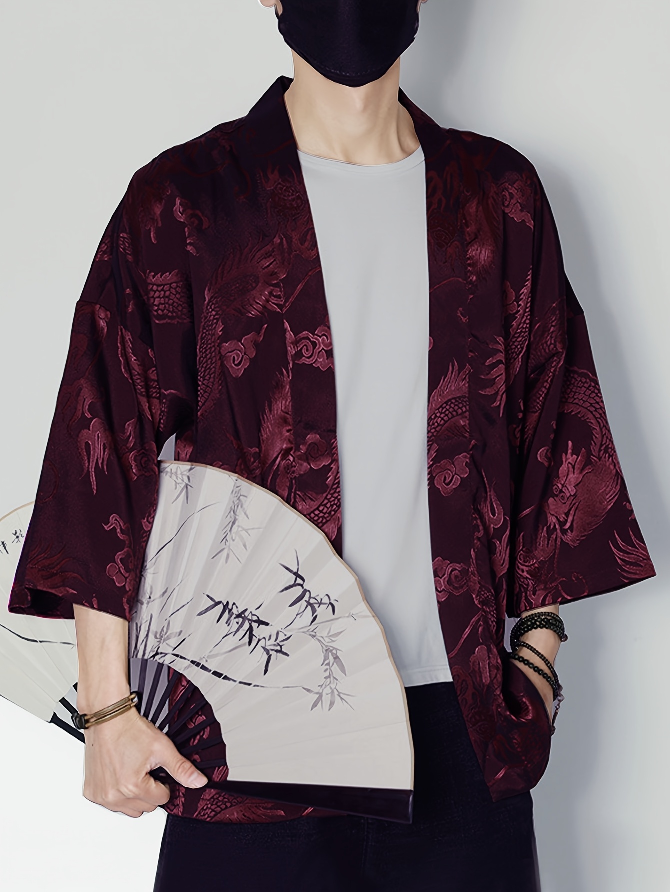 2026 Summer Men's Kimono 3D Pr - đánh giá và giá Street Fashion Designers