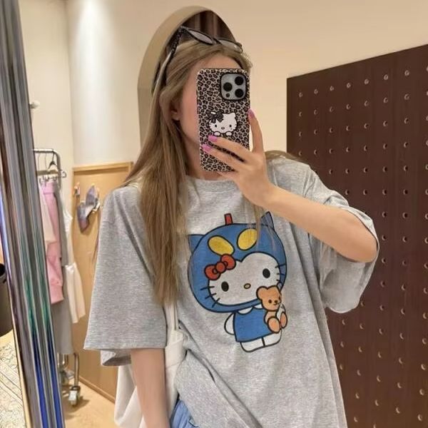 Short Sleeved Hello Kitty Prin - đánh giá và giá Street Fashion Designers