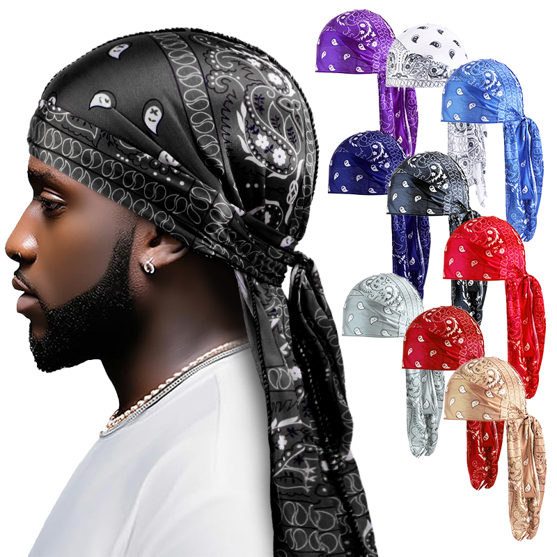 Amoeba Print Silky Durag Banda - đánh giá và giá Street Fashion Hijab