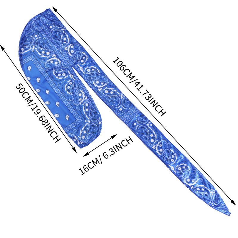 Amoeba Print Silky Durag Banda - đánh giá và giá Street Fashion Hijab
