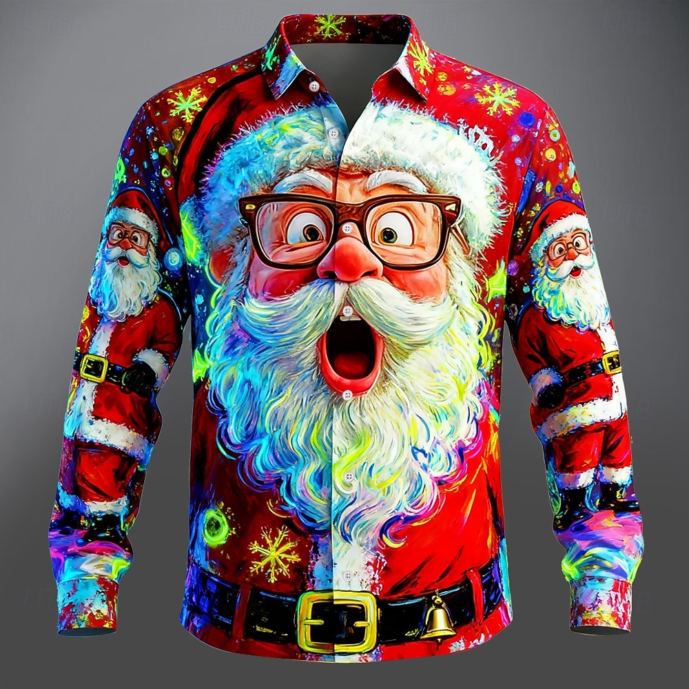 Christmas Men's 3D Graphic Lon - đánh giá và giá Street Fashion Fall 2025