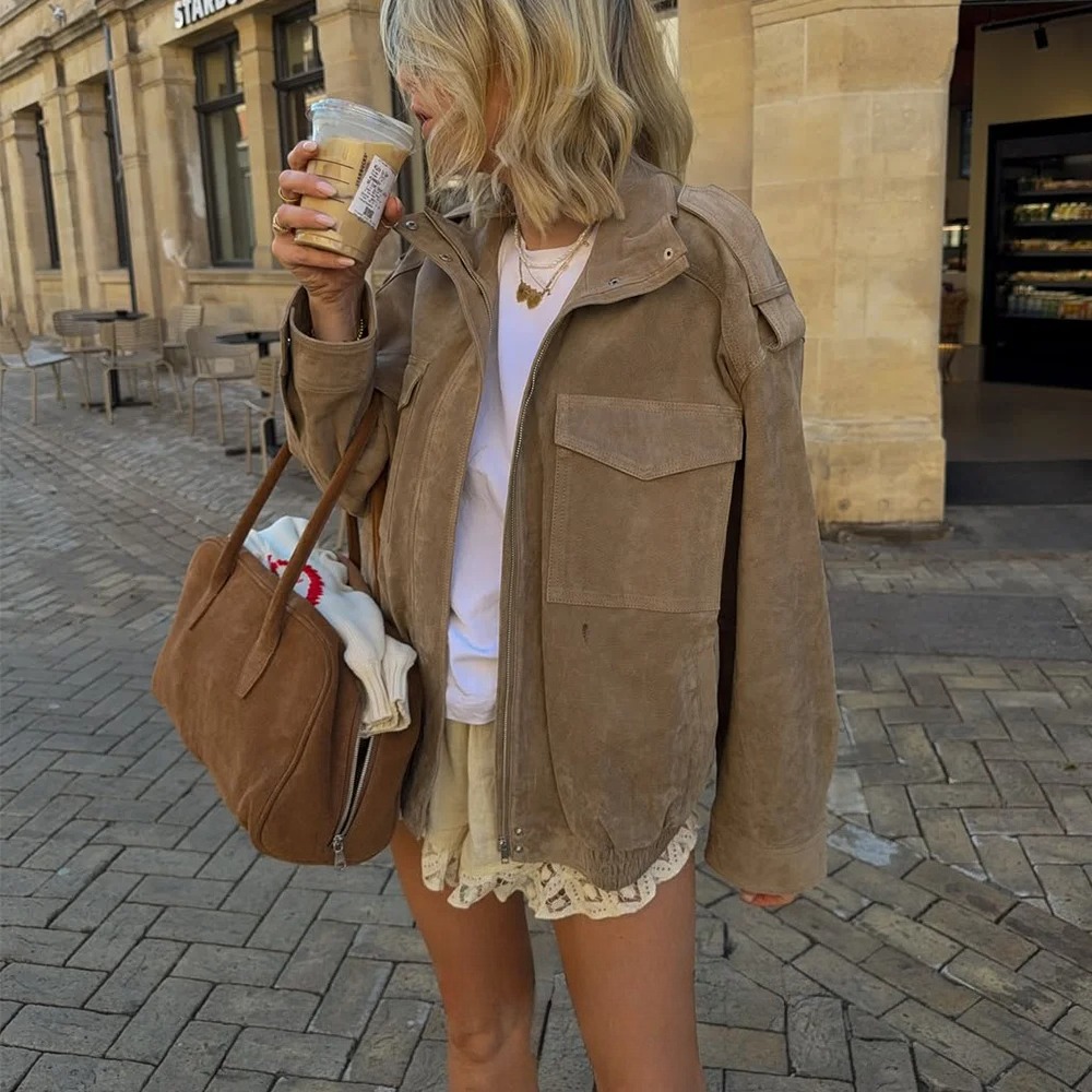 KONDALA Women Suede Jacket 202 - đánh giá và giá Street Fashion Fall 2025