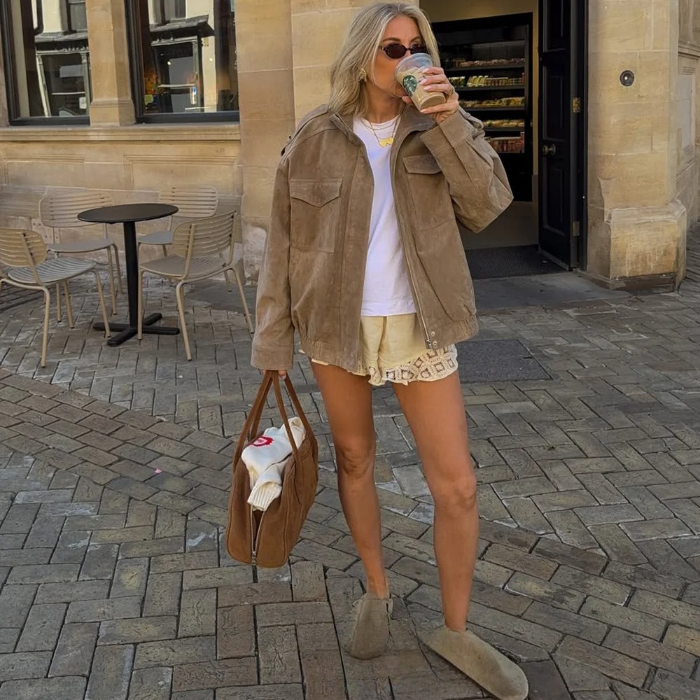 KONDALA Women Suede Jacket 202 - đánh giá và giá Street Fashion Fall 2025