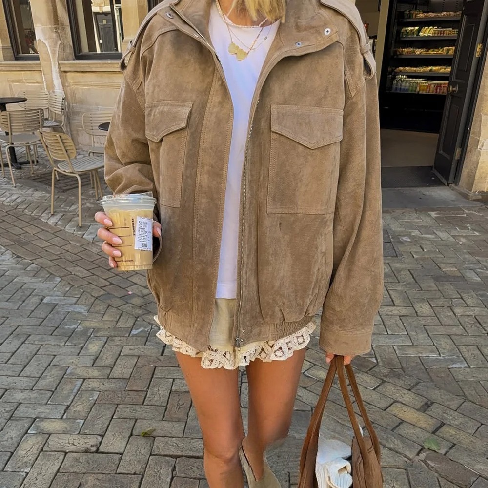 KONDALA Women Suede Jacket 202 - đánh giá và giá Street Fashion Fall 2025