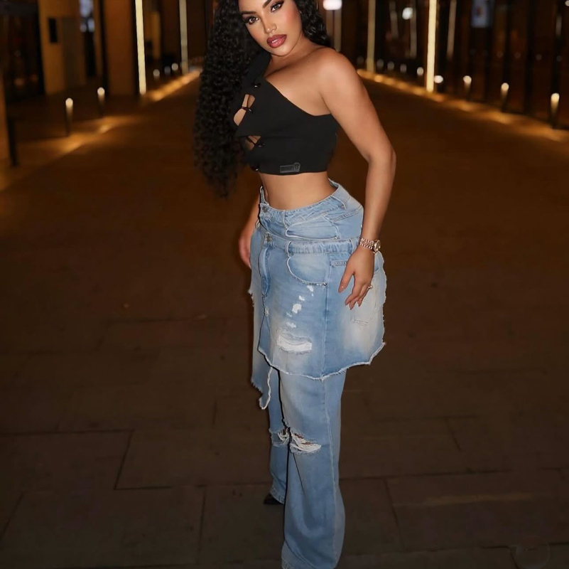 Fashion Denim Pants Women Stre - đánh giá và giá Street Fashion Fall 2025