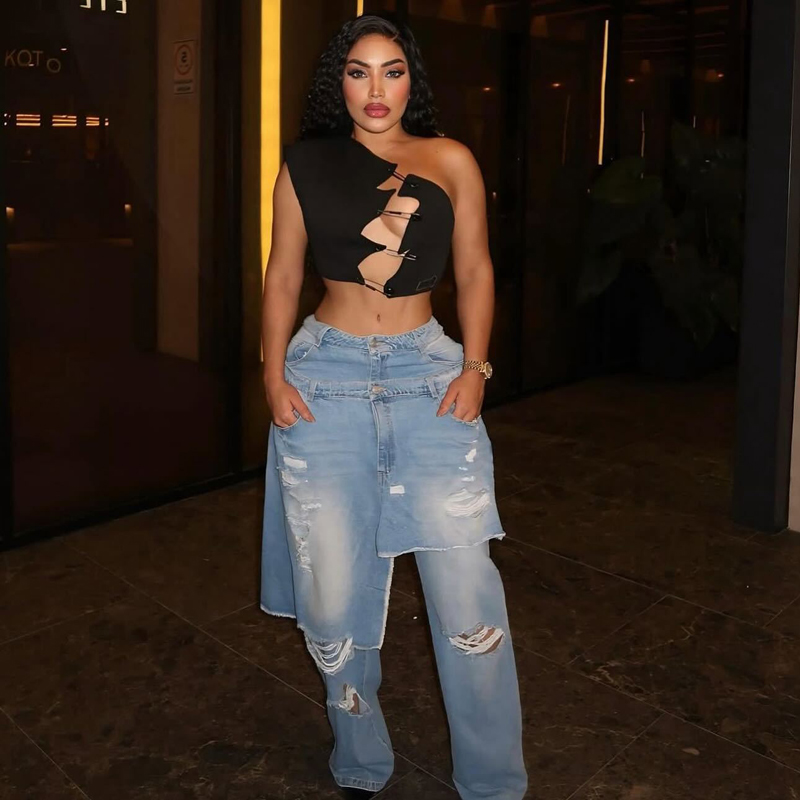 Fashion Denim Pants Women Stre - đánh giá và giá Street Fashion Fall 2025