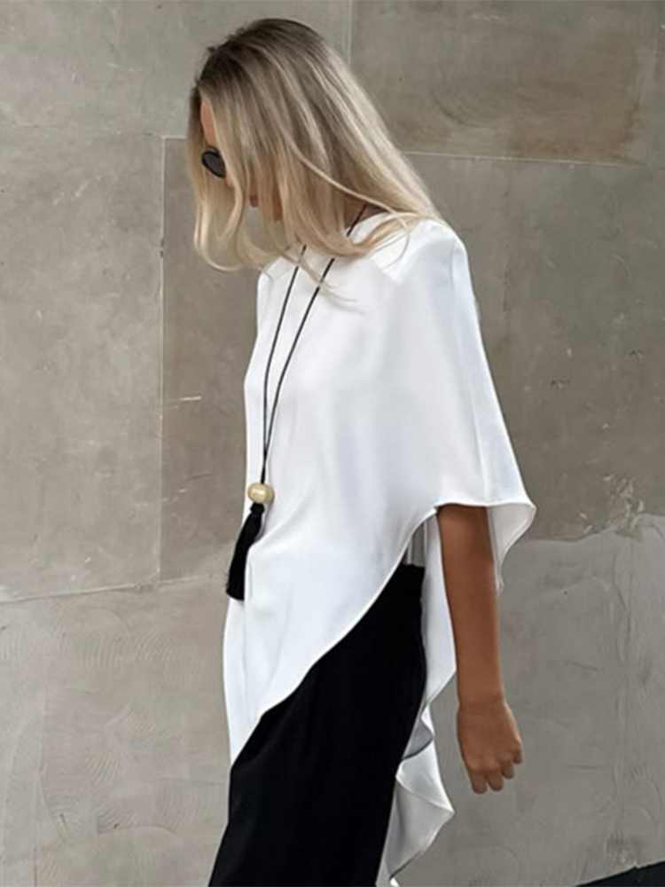 Trendix White Asymmetric Pullo - đánh giá và giá Street Fashion Fall 2025
