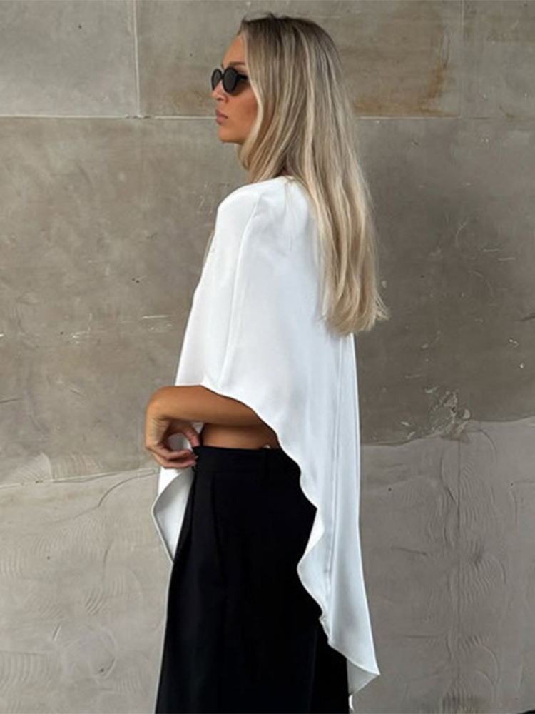 Trendix White Asymmetric Pullo - đánh giá và giá Street Fashion Fall 2025