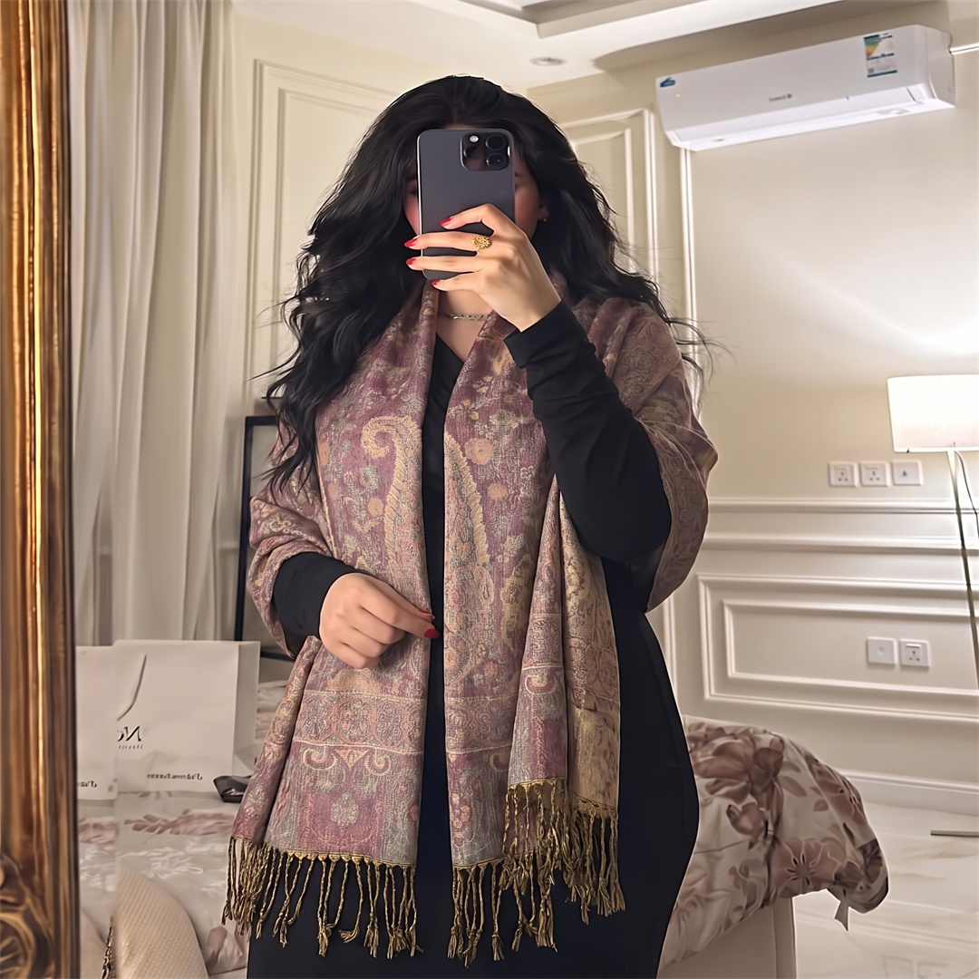 Fashion Paisley Jacquard Tasse - đánh giá và giá Street Fashion Hijab