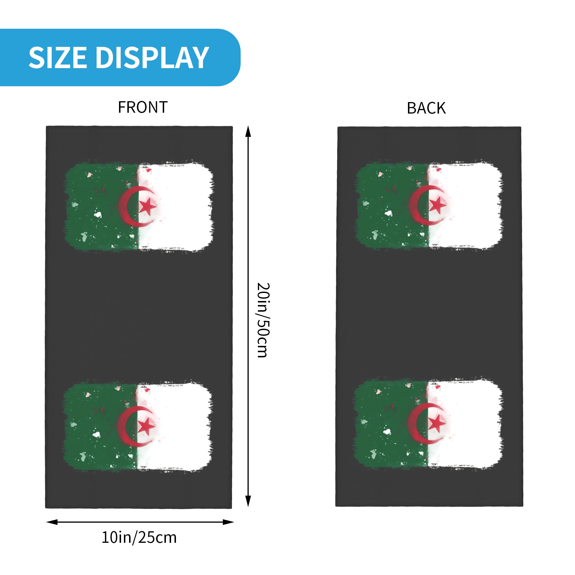 Flag of Algeria Bandana  Retro - đánh giá và giá Balaclava Face Mask